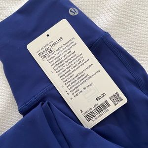 Lululemon Wunder Train HR Tight 25”.